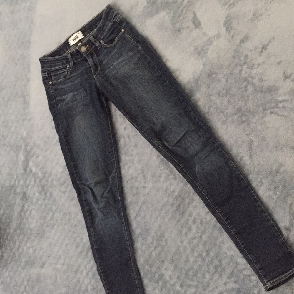 Paige Size 24 Low-Rise Straight Jeans